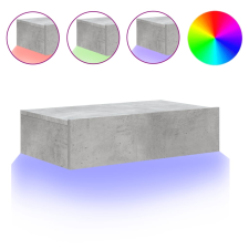 vidaXL betonszürke TV-szekrény LED-lámpákkal 60x35x15,5 cm (842892) bútor