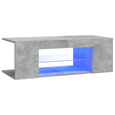 vidaXL betonszürke TV-szekrény LED lámpákkal 90 x 39 x 30 cm (804242) bútor