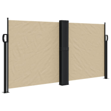 vidaXL bézs behúzható oldalsó napellenző 120 x 600 cm kerti bútor