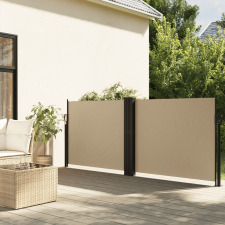 vidaXL bézs behúzható oldalsó napellenző 140 x 1000 cm kerti bútor