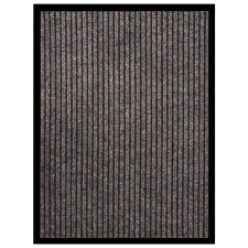 vidaXL bézs csíkos lábtörlő 60 x 80 cm lakástextília