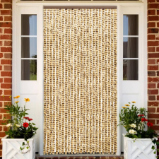 vidaXL Bézs és barna zsenília rovarfüggöny 100 x 220 cm szúnyogháló