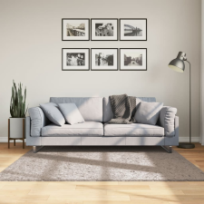vidaXL bézs hosszú szálú bozontos modern szőnyeg 160 x 160 cm lakástextília