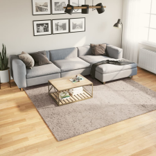 vidaXL bézs hosszú szálú bozontos modern szőnyeg 240 x 240 cm lakástextília