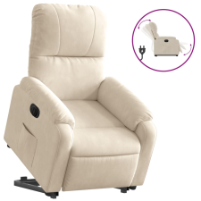 vidaXL bézs mikroszálas szövet elektromos álló dönthető fotel (3204948) bútor