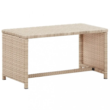 vidaXL bézs polyrattan dohányzóasztal 70 x 40 x 38 cm bútor