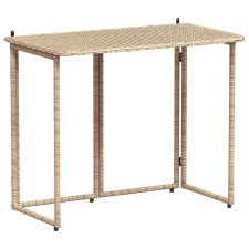 vidaXL bézs polyrattan összecsukható kerti asztal 90x51x75 cm (4108257) kerti bútor