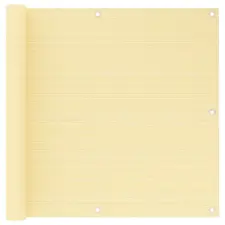 vidaXL bézs színű HDPE erkélytakaró 90 x 600 cm kerti bútor