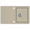 vidaXL Bézsszínű, egymedencés gránit mosogatótálca