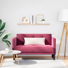 vidaXL bordó bársony loveseat kanapé 111 cm bútor