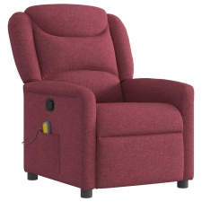 vidaXL bordó dönthető szövet masszázsfotel (4015609) masszázsfotel