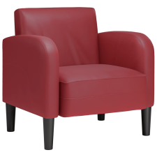 vidaXL bordó műbőr kanapé szék karfával 60 cm (4100532) bútor