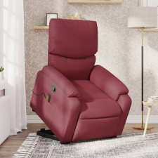 vidaXL bordó szövet dönthető masszázs- és állófotel masszázsfotel