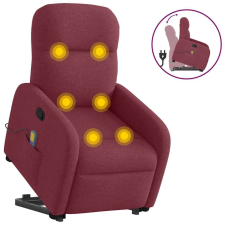 vidaXL bordó szövet dönthető masszázs- és állófotel masszázsfotel