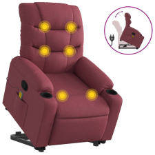 vidaXL bordó szövet dönthető masszázs- és állófotel (3206657) masszázsfotel