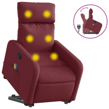 vidaXL bordó szövet dönthető masszázs- és állófotel (3206711) masszázsfotel