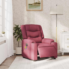 vidaXL bordó szövet elektromos dönthető masszázsfotel (3310254) masszázsfotel