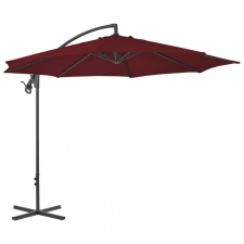 vidaXL Bordóvörös konzolos napernyő acélrúddal 300 cm kerti bútor