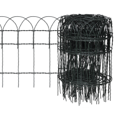vidaXL Bővíthető Pázsit Szegélyező Határ Kerítés 10 x 0,4 m építőanyag