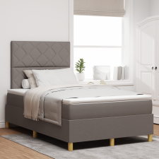 vidaXL Box Spring Ágy Matrac Taupe 120x200 cm Szövet ágy és ágykellék
