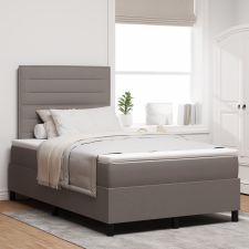 vidaXL Box Spring Ágy Matraccal és LED Taupe 120x190 cm Szövet ágy és ágykellék