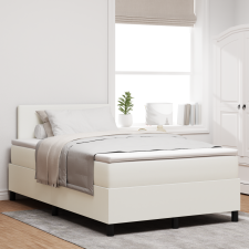 vidaXL Box Spring Ágy matraccal és LED világítással 120x200 cm Bársonyos Szövet ágy és ágykellék