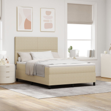 vidaXL Box Spring Ágy Matraccal Halvány Zöld Szürke 140x200 cm Kordbársony Szövet ágy és ágykellék