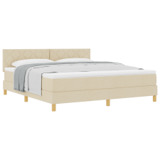 vidaXL Box Spring Ágy Matraccal Krém 180x200 cm Háló (3339019) ágy és ágykellék
