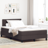 vidaXL Box Spring Ágy Matraccal & LED Sötétbarna 120x190 cm Szövet