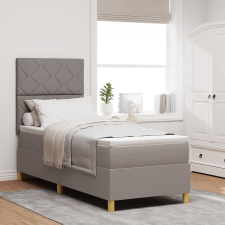 vidaXL Box Spring Ágy Matraccal Taupe 80x200 cm Szövet ágy és ágykellék