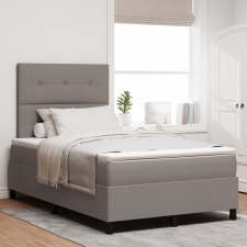 vidaXL Box Spring Ágy Matresszel Taupe Kis Dupla Szövet ágy és ágykellék