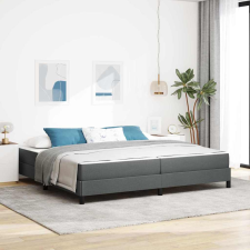 vidaXL Boxrugós ágy Egyéb Sötétszürke 200 x 200 cm szövet ágy és ágykellék