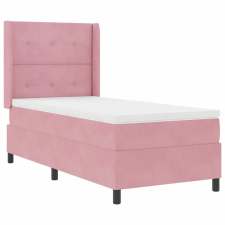 vidaXL Boxrugós ágy fejtámlával Rózsaszín 80 x 200 cm Bársony ágy és ágykellék