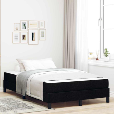 vidaXL Boxrugós ágy matracmal Fekete 120 x 200 cm szövet ágy és ágykellék