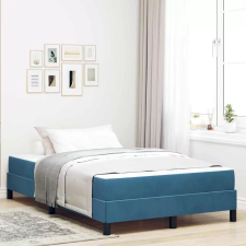  vidaXL Boxrugós ágy matracmal Sötét kék 120 x 200 cm szövet ágy és ágykellék