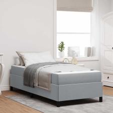 vidaXL Boxrugós ágy Világosszürke, Fekete 80 x 200 cm ágy és ágykellék