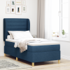 vidaXL Boxspring Ágy Matrac Szettel Kék 100x200 cm Szövet