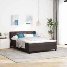 vidaXL Boxspring Ágy Matrac Úgy Fekete 140x190 cm Szövet ágy és ágykellék