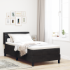 vidaXL Boxspring Ágy Matrac Vele Fekete 100x200 cm Bársonyos