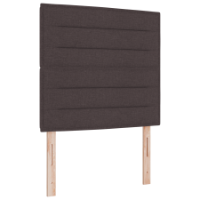 vidaXL Boxspring Ágy Matraccal és LED-del Sötétbarna 100x200 cm Textil (3342770) ágy és ágykellék