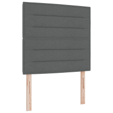 vidaXL Boxspring Ágy Matraccal és LED Fekete Szürke 100x200 cm Szövet (3342999) ágy és ágykellék