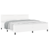 vidaXL Boxspring Ágy Matraccal Fehér 200x200 cm Műbőr (3339065)