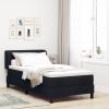 vidaXL Boxspring Ágy Matraccal Fekete 90x200 cm Szövet