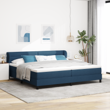 vidaXL Boxspring Ágy Matraccal Kék 200x200 cm ágy és ágykellék