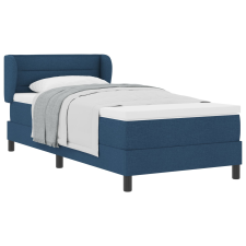 vidaXL Boxspring Ágy Matraccal Kék 90x200 cm Szövet (3339946) ágy és ágykellék