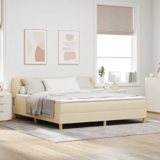 vidaXL Boxspring Ágy Matraccal - Krém - 180x200 cm - Szövet ágy és ágykellék