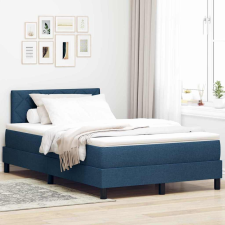 vidaXL Boxspring ágy matraccal matracmal Kék 120 x 190 cm szövet ágy és ágykellék