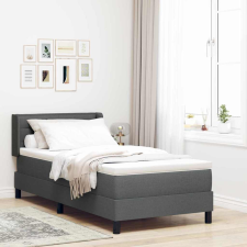 vidaXL Boxspring ágy matraccal matracmal Sötétszürke 90 x 190 cm ágy és ágykellék