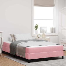 vidaXL Boxspring ágy matraccal Rózsaszín 120 x 190 cm Bársony ágy és ágykellék