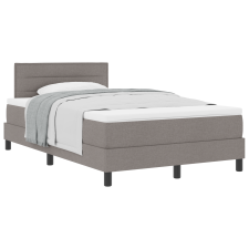 vidaXL Boxspring ágy matraccal Taupe 120x190 cm szövet (3338598) ágy és ágykellék